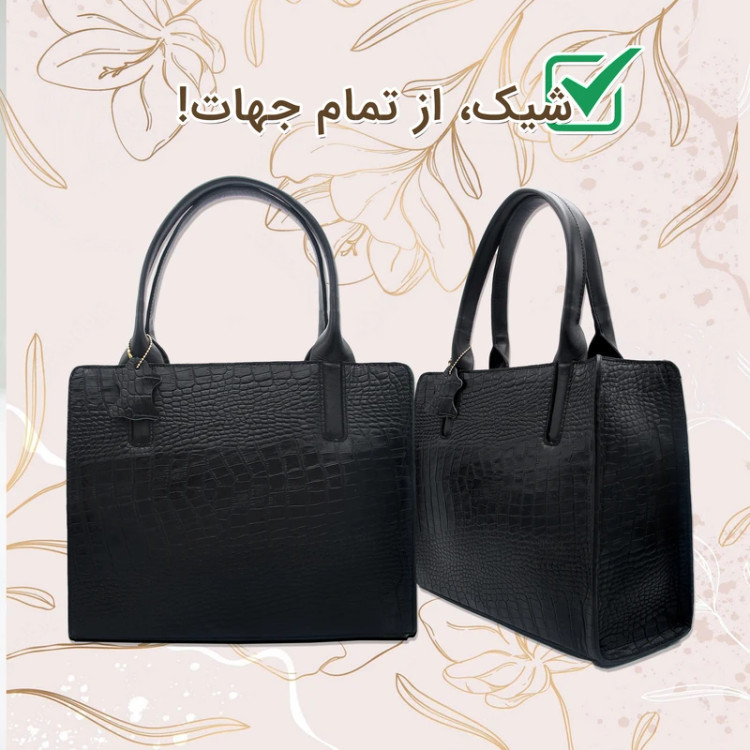 کیف رودوشی زنانه مدل چرم طبیعی کد H 129 کروکو